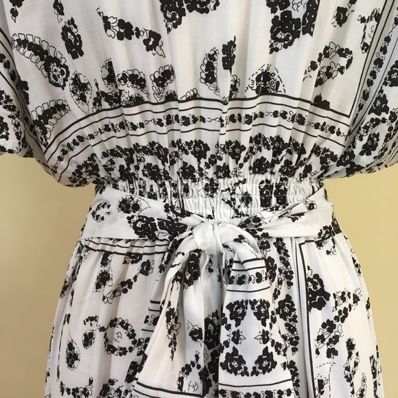 💥 SALE Floral Tie Waist Split Sleeve Maxi Dress - Picture 4 of 7